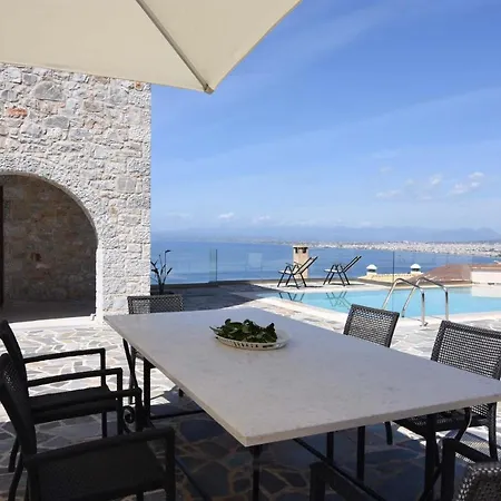 Dafni - Infinite Sea Vistas With Private Pool Villa Kalamata