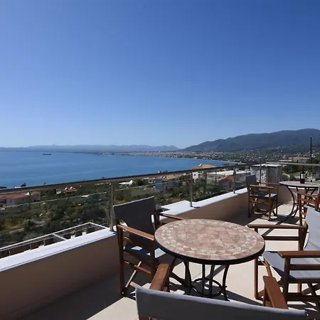 빌라 Dafni - Infinite Sea Vistas With Private Pool 칼라마타