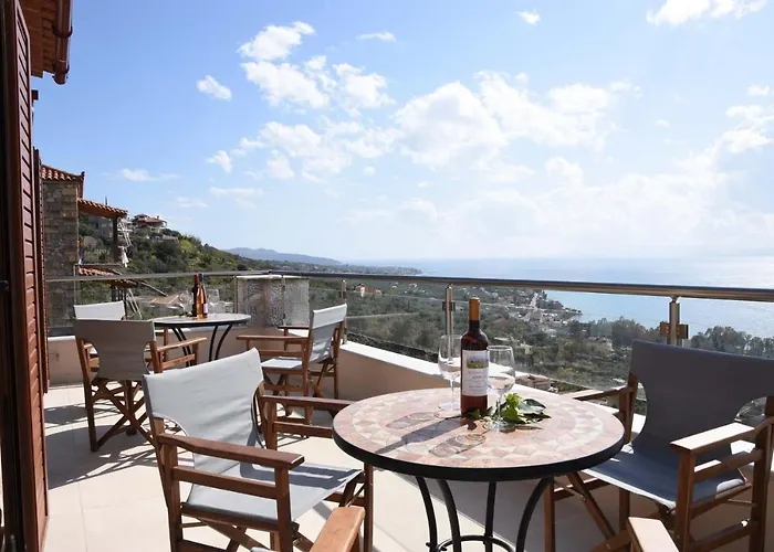 Dafni - Infinite Sea Vistas With Private Pool וילה *