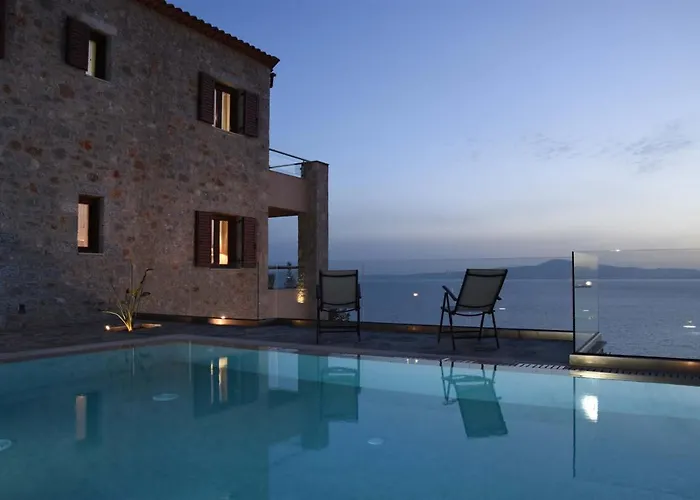 Dafni - Infinite Sea Vistas With Private Pool וילה *